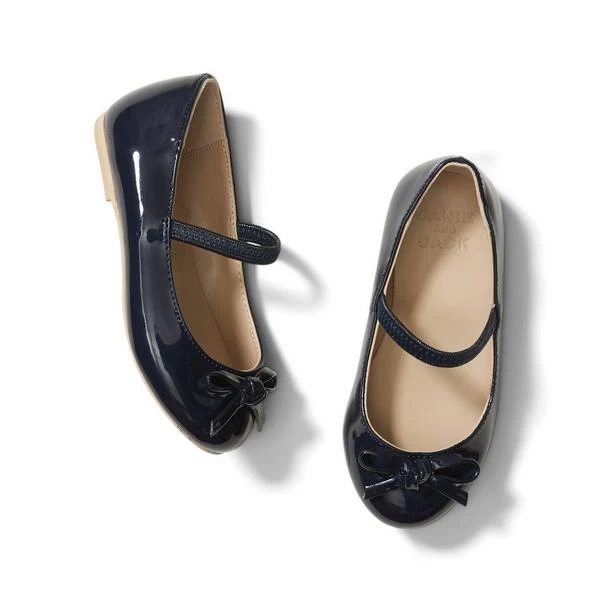 Patent Bow Ballet Flat Merchant Marine 3 Patent Bow Ballet Flat Merchant Marine - Image 3