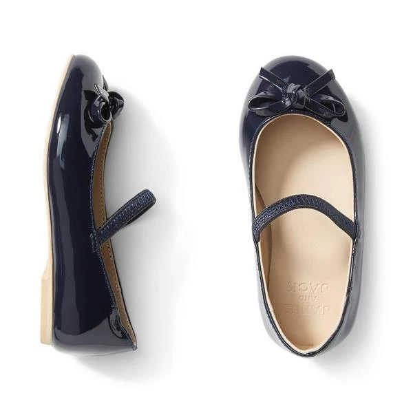 Patent Bow Ballet Flat Merchant Marine 2 Patent Bow Ballet Flat Merchant Marine - Image 2