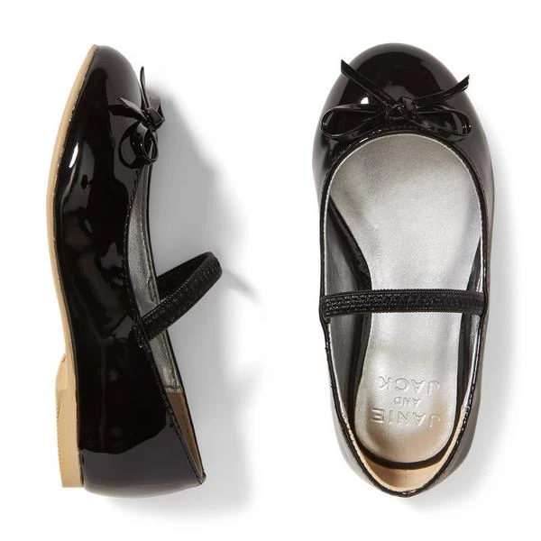 Patent Bow Ballet Flat JJ Black 2 Patent Bow Ballet Flat JJ Black - Image 2