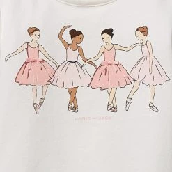 Ballerina Friends Tee Jet Ivory -Fashionable Kids Shop 100036939 alt1 JJ