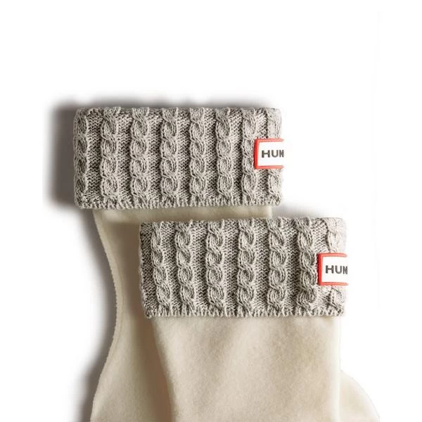 Hunter Original Kids Cable Boot Sock Heather Grey 2 Hunter Original Kids Cable Boot Sock Heather Grey - Image 2