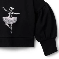 Ballerina Sweatshirt JJ Black 5 Ballerina Sweatshirt JJ Black -Fashionable Kids Shop 100043649 alt1 JJ