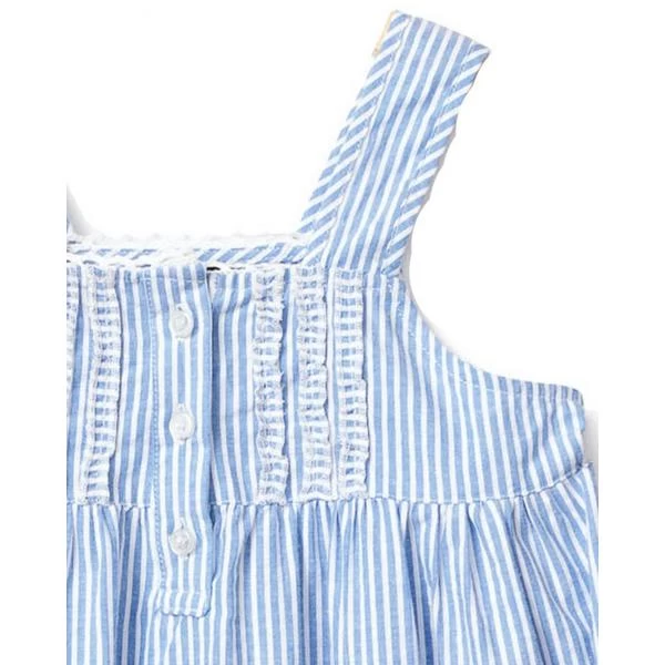 Petite Plume French Blue Seersucker Charlotte Nightgown French Blue Stripe 2 Petite Plume French Blue Seersucker Charlotte Nightgown French Blue Stripe - Image 2