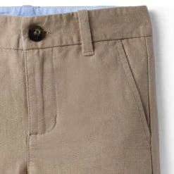 Linen Short Jack Khaki -Fashionable Kids Shop 100045385 alt2 JJ
