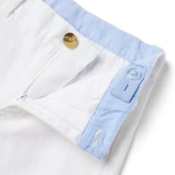 Stretch Twill Pant White 6 Stretch Twill Pant White -Fashionable Kids Shop 100045391 alt1 JJ