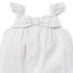 Baby Striped Seersucker Matching Set White Stripe 5 Baby Striped Seersucker Matching Set White Stripe -Fashionable Kids Shop 100045528 alt1 JJ