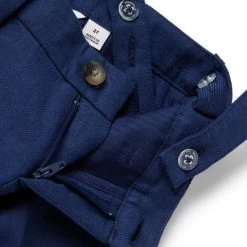 Linen-Cotton Suspender Short Intergalactic Blue 6 Linen-Cotton Suspender Short Intergalactic Blue -Fashionable Kids Shop 100045636 alt1 JJ