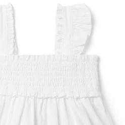 The Emily Seersucker Smocked Top White -Fashionable Kids Shop 100045641 alt1 JJ