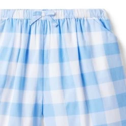 Gingham Wide Leg Cropped Pant Sky Blue Gingham 5 Gingham Wide Leg Cropped Pant Sky Blue Gingham -Fashionable Kids Shop 100045911 alt1 JJ