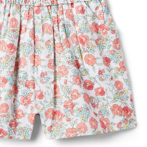 Floral Smocked Romper Salmon Rose Floral 4 Floral Smocked Romper Salmon Rose Floral - Image 4