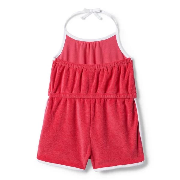 Halter Terry Romper Bitten Berry 2 Halter Terry Romper Bitten Berry - Image 2