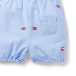 The Embroidered Oxford Baby Overall Ocean Air Flag -Fashionable Kids Shop 100046291 alt3 JJ