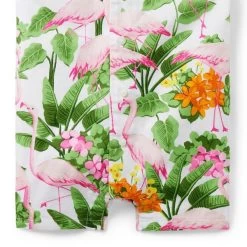The Cabana Baby Romper White Tropical Flamingo 8 The Cabana Baby Romper White Tropical Flamingo -Fashionable Kids Shop 100046303 alt2 JJ