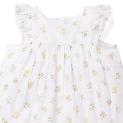 Baby Floral Crochet Trim Dress White Floral 9 Baby Floral Crochet Trim Dress White Floral -Fashionable Kids Shop 100046343 alt3 JJ