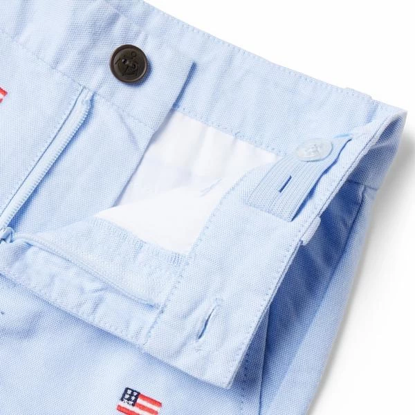 The Embroidered Oxford Short Ocean Air Flag 3 The Embroidered Oxford Short Ocean Air Flag - Image 3