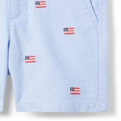 The Embroidered Oxford Short Ocean Air Flag 7 The Embroidered Oxford Short Ocean Air Flag -Fashionable Kids Shop 100046351 alt2 JJ
