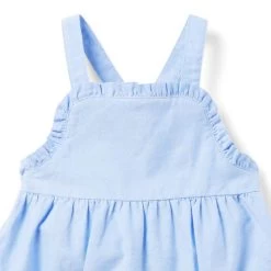 Baby Ruffle Overall Ocean Air -Fashionable Kids Shop 100046374 alt1 JJ