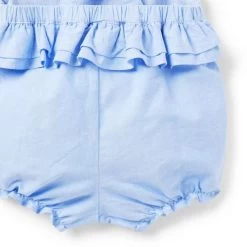 Baby Ruffle Overall Ocean Air -Fashionable Kids Shop 100046374 alt2 JJ