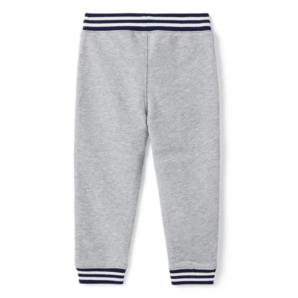 Striped Trim French Terry Jogger Classic Grey Heather 2 Striped Trim French Terry Jogger Classic Grey Heather - Image 2