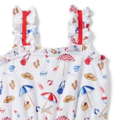 Beach Icon Romper White Beach Icon 6 Beach Icon Romper White Beach Icon -Fashionable Kids Shop 100046629 alt1 JJ