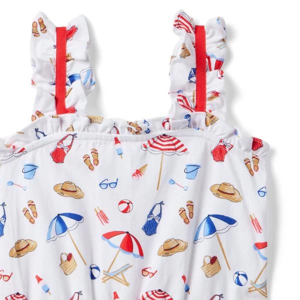 Beach Icon Romper White Beach Icon 3 Beach Icon Romper White Beach Icon - Image 3