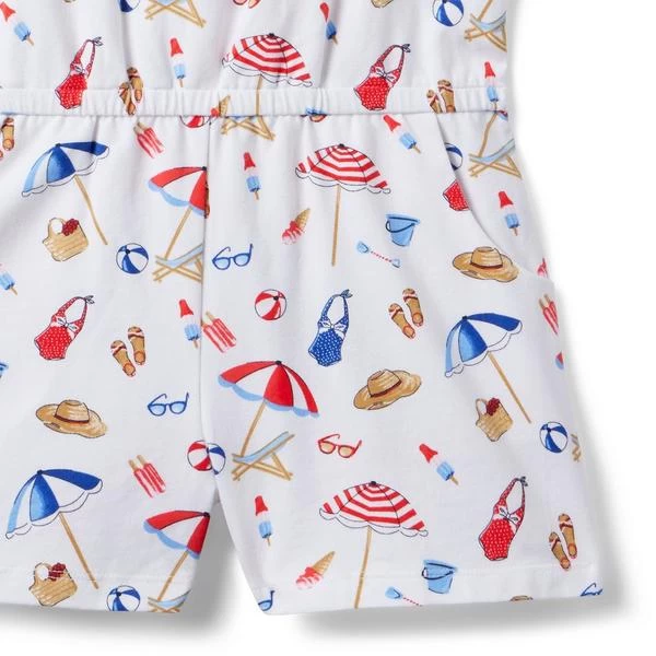 Beach Icon Romper White Beach Icon 4 Beach Icon Romper White Beach Icon - Image 4