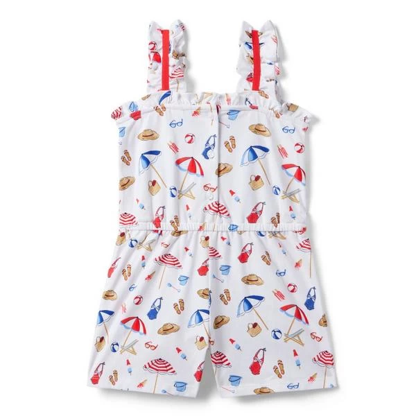 Beach Icon Romper White Beach Icon 2 Beach Icon Romper White Beach Icon - Image 2