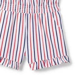 The Red, White And You Romper White Stripe -Fashionable Kids Shop 100046630 alt2 JJ
