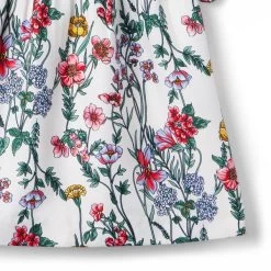 Floral Puff Sleeve Top Jet Ivory Floral -Fashionable Kids Shop 100046646 alt3 JJ