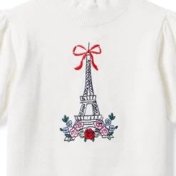 Eiffel Tower Sweater Top Jet Ivory 5 Eiffel Tower Sweater Top Jet Ivory -Fashionable Kids Shop 100046647 alt1 JJ