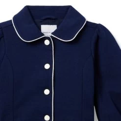 The Promenade Cropped Jacket Merchant Marine -Fashionable Kids Shop 100046655 alt1 JJ