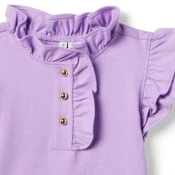 The Ruffle Button Top Pixie Purple -Fashionable Kids Shop 100046697 alt1 JJ