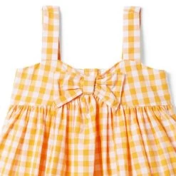 The Sunshine Sundress Apricot Gingham -Fashionable Kids Shop 100046711 alt1 JJ