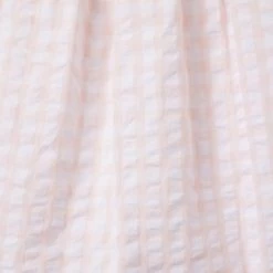 Gingham Seersucker Dress Seashell Pink Gingham 6 Gingham Seersucker Dress Seashell Pink Gingham -Fashionable Kids Shop 100046775 alt1 JJ