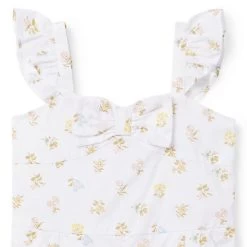 Floral Bow Romper White Floral 7 Floral Bow Romper White Floral -Fashionable Kids Shop 100046779 alt2 JJ