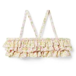 Recycled Floral Ruffle 2-Piece Swimsuit White Floral -Fashionable Kids Shop 100046793 alt1 JJ