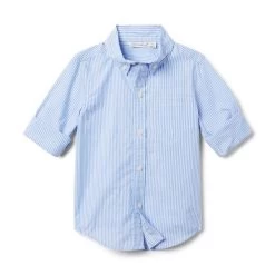 The Striped Poplin Shirt Ocean Air Stripe -Fashionable Kids Shop 100046799 alt1 JJ