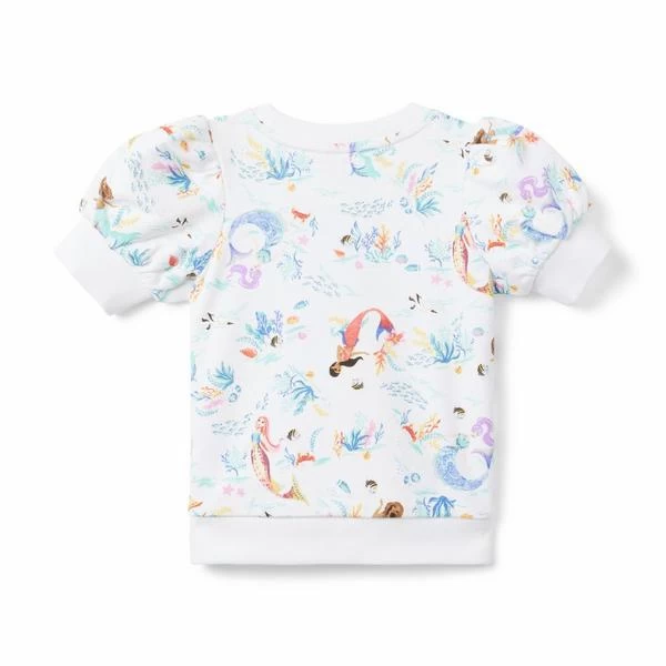 Disney The Little Mermaid Sweatshirt White Mermaid Print 2 Disney The Little Mermaid Sweatshirt White Mermaid Print - Image 2