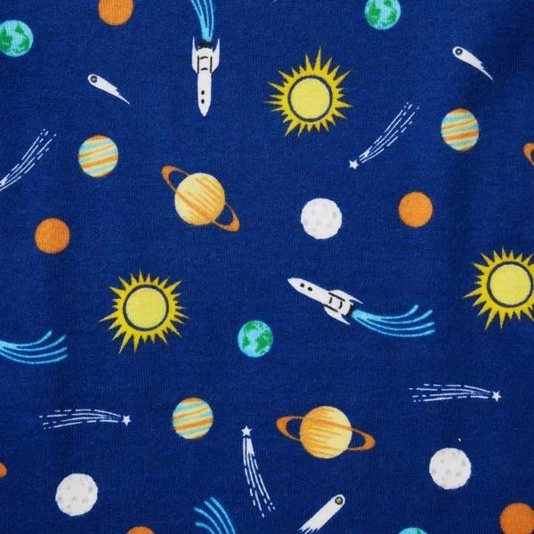 Good Night Short Pajamas In Outer Space Twilight Blue Outer Space 2 Good Night Short Pajamas In Outer Space Twilight Blue Outer Space - Image 2