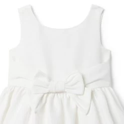 The Satin Gala Dress Jet Ivory -Fashionable Kids Shop 100046947 alt1 JJ