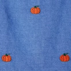 Embroidered Pumpkin Baby Overall Admiral Blue Pumpkin -Fashionable Kids Shop 100046960 alt3 JJ