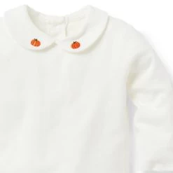 The Pumpkin Collar Baby Bodysuit Jet Ivory 5 The Pumpkin Collar Baby Bodysuit Jet Ivory -Fashionable Kids Shop 100046961 alt1 JJ