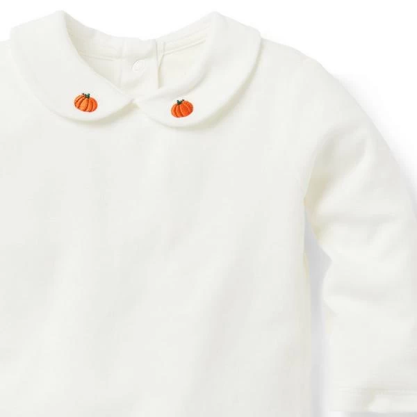 The Pumpkin Collar Baby Bodysuit Jet Ivory 3 The Pumpkin Collar Baby Bodysuit Jet Ivory - Image 3