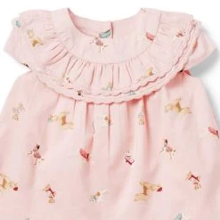 The Park Picnic Baby Set Peachskin Dog Print -Fashionable Kids Shop 100046962 alt1 JJ