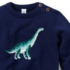 The Dinosaur Baby Sweater Merchant Marine -Fashionable Kids Shop 100046966 alt1 JJ