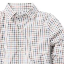 Baby Tattersall Poplin Bodysuit Jet Ivory Tattersall -Fashionable Kids Shop 100046977 alt1 JJ