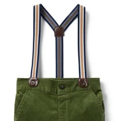Baby Corduroy Suspender Pant Bronze Green -Fashionable Kids Shop 100046978 alt1 JJ