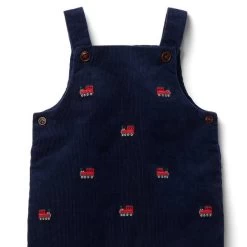 Baby Embroidered Train Corduroy Overall Merchant Marine Train -Fashionable Kids Shop 100046985 alt2 JJ