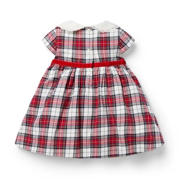 The Holiday Tartan Baby Dress Bradbury Red Tartan 2 The Holiday Tartan Baby Dress Bradbury Red Tartan - Image 2