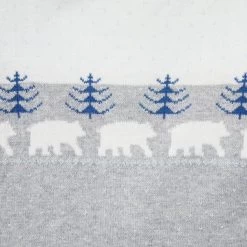 Baby Polar Bear Sweater One-Piece Classic Grey Heather -Fashionable Kids Shop 100047000 alt1 JJ